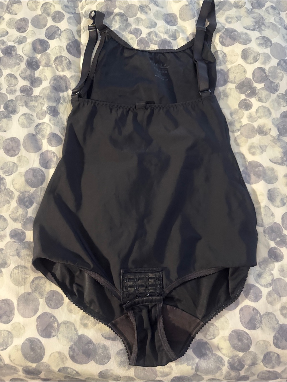 Women’s Black Shapewear Bodysuit with Adjustable Straps
